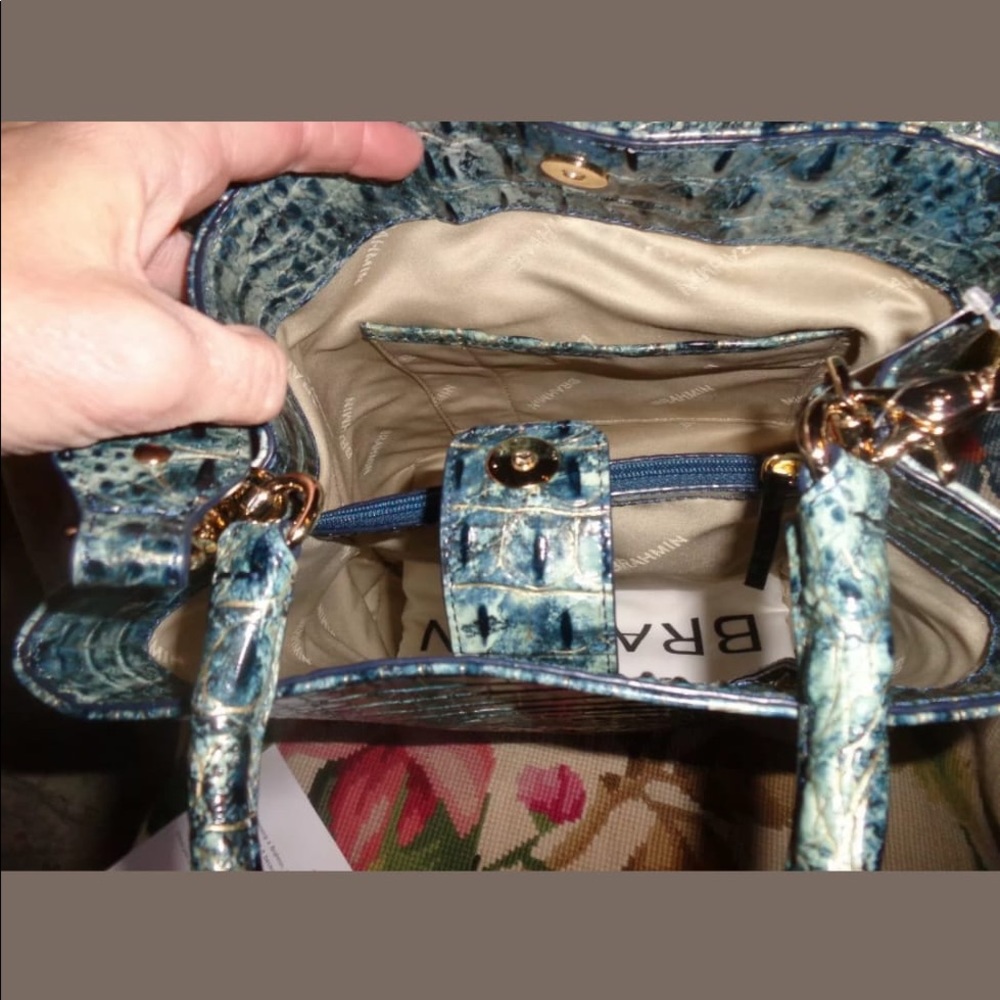 NWT BRAHMIN AMELIA GLACIER EASTWOOD LEATHER - Picture 6 of 8